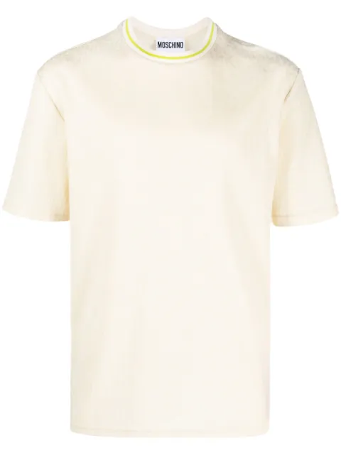 Moschino logo-embroidered crew-neck T-shirt