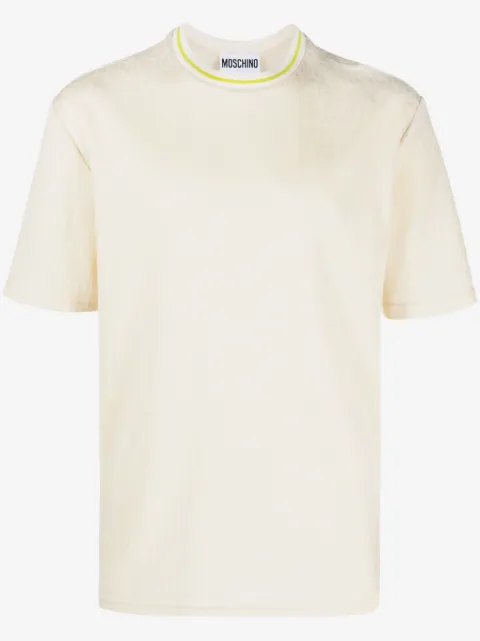 Moschino logo-embroidered crew-neck T-shirt