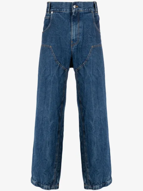 Paura high-rise wide-leg jeans