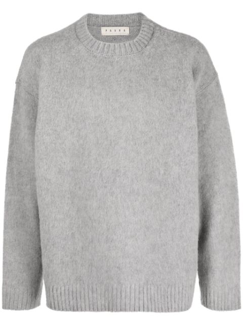 Paura ribbed-trim virgin wool jumper 
