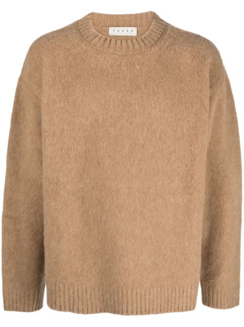 Paura ribbed-trim virgin wool jumper 