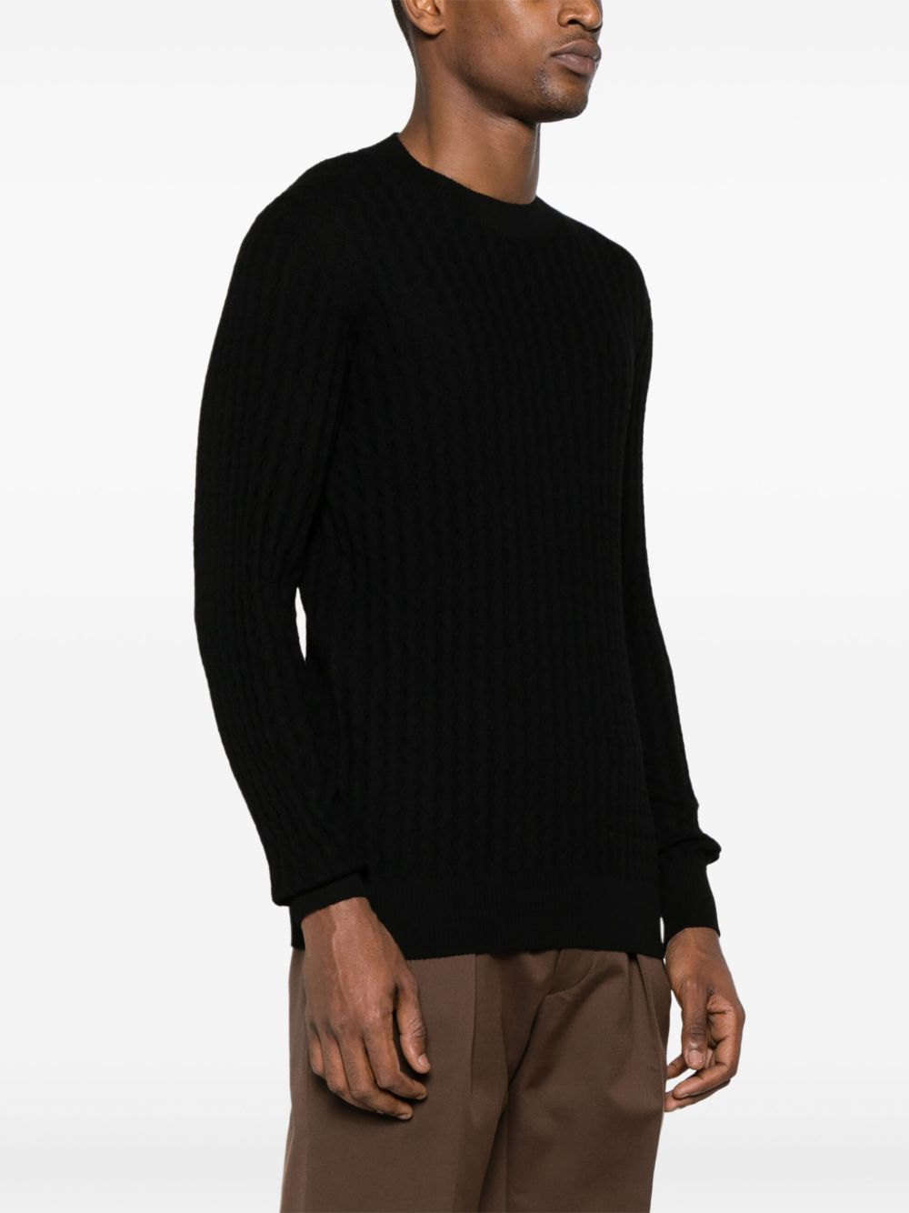 Tagliatore Gene zigzag-knit jumper Men