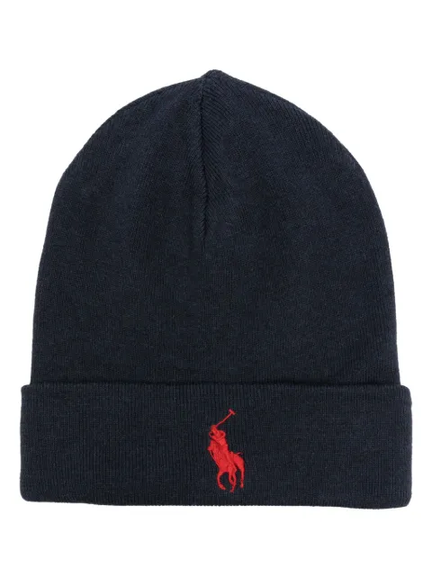 Polo Ralph Lauren Polo Pony-embroidered ribbed beanie
