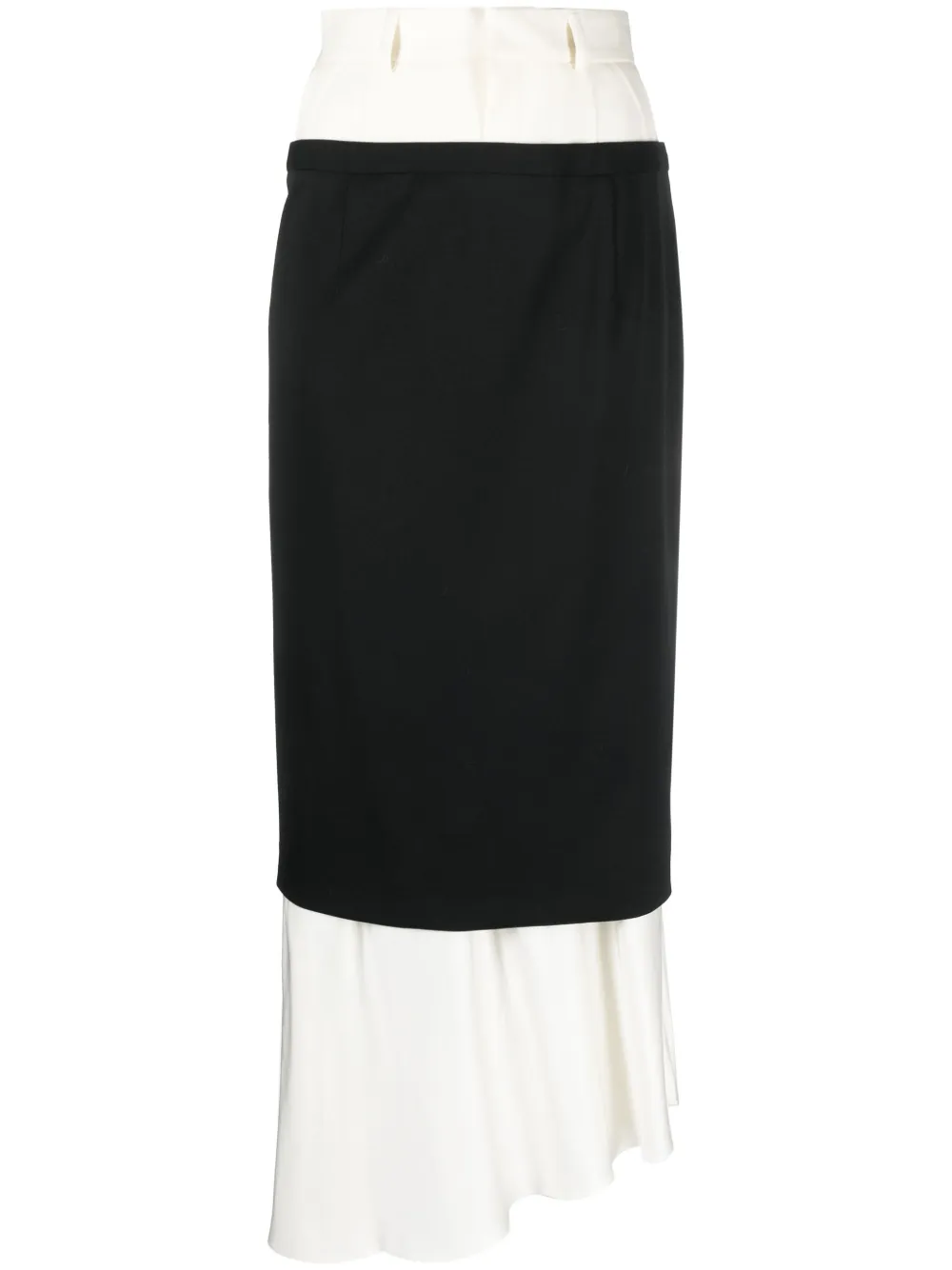 Image 1 of MM6 Maison Margiela layered midi skirt