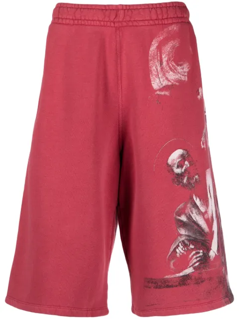 Off-White graphic-print track shorts