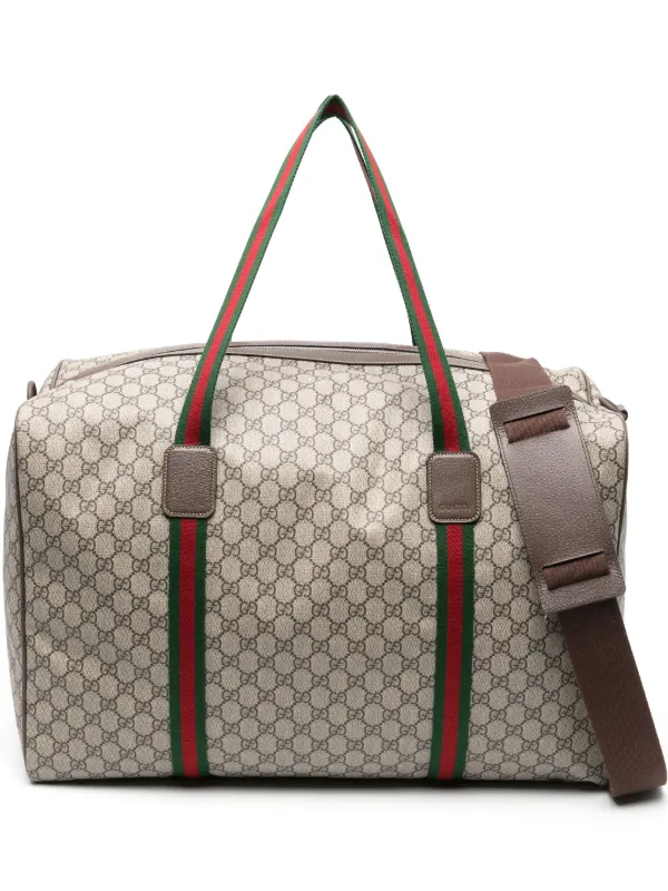 Gucci Large GG Supreme Duffle Bag Neutrals FARFETCH CA