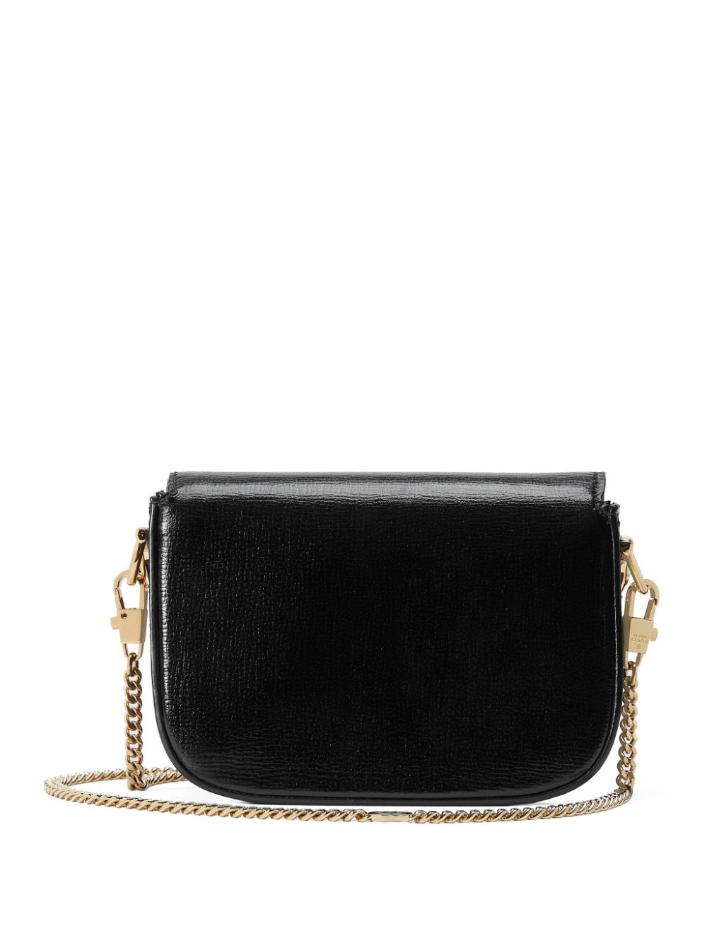 Shop Gucci Horsebit 1955 Leather Mini Bag In Black