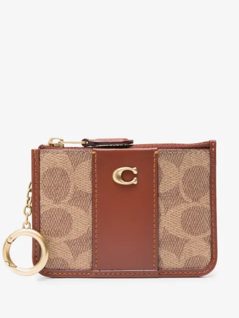 Coach Essential Mini ID logo-plaque monogram card holder
