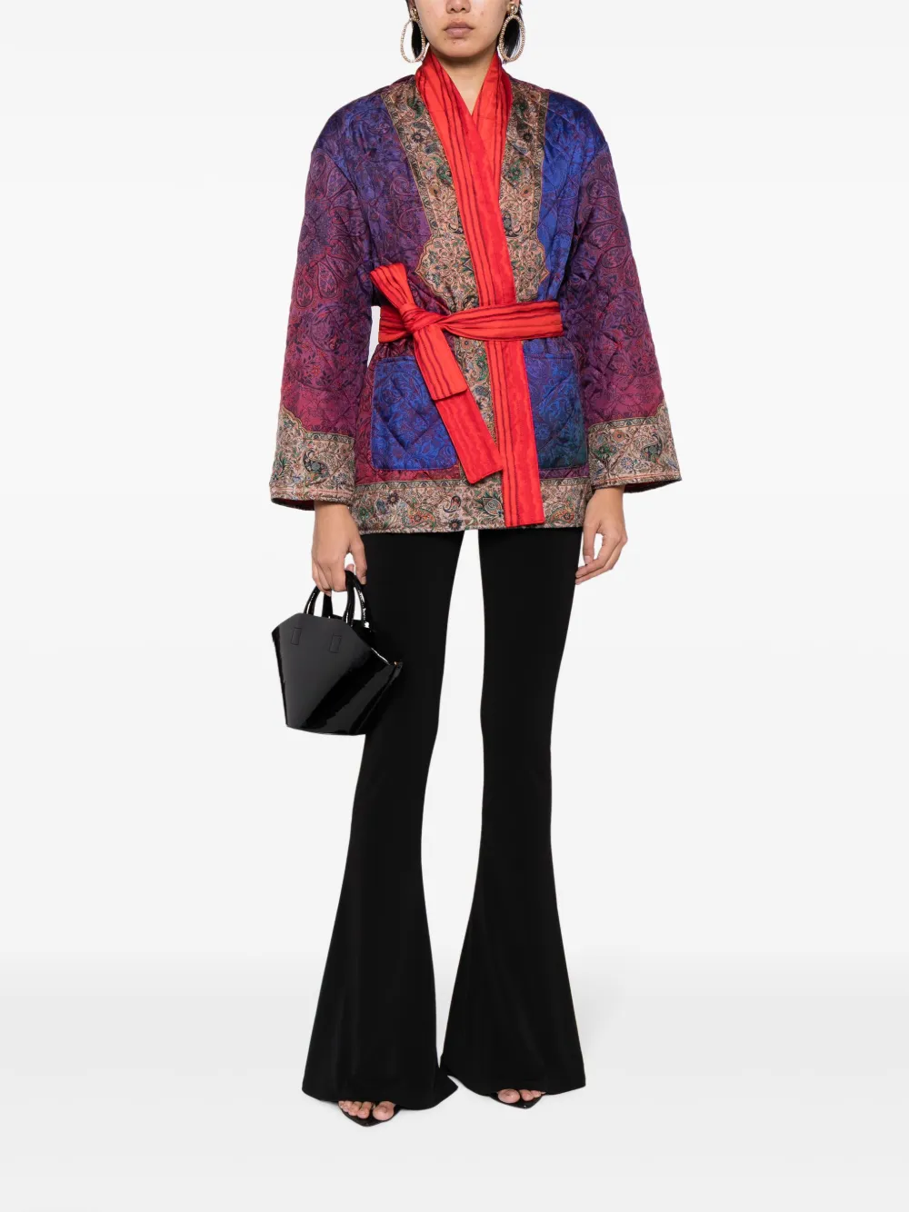 Pierre-Louis Mascia Adanstr padded tied-waist jacket - Veelkleurig