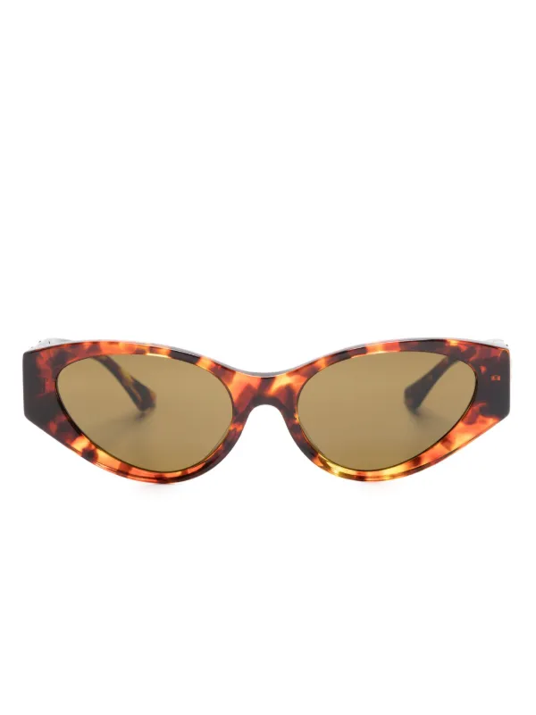 Versace Eyewear Medusa Legend cat-eye Sunglasses Brown