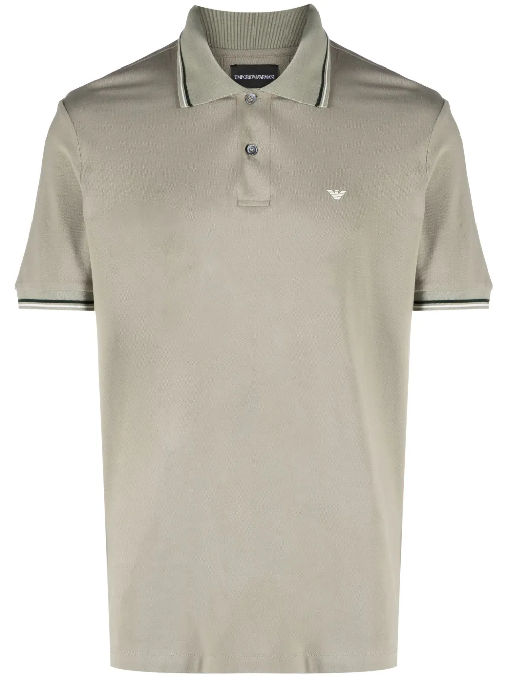 Emporio Armani Poloshirt met logoprint Groen
