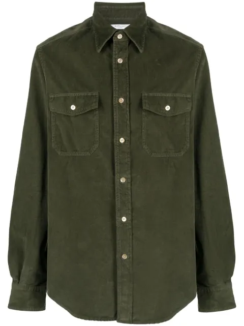 Boglioli velvet cotton shirt