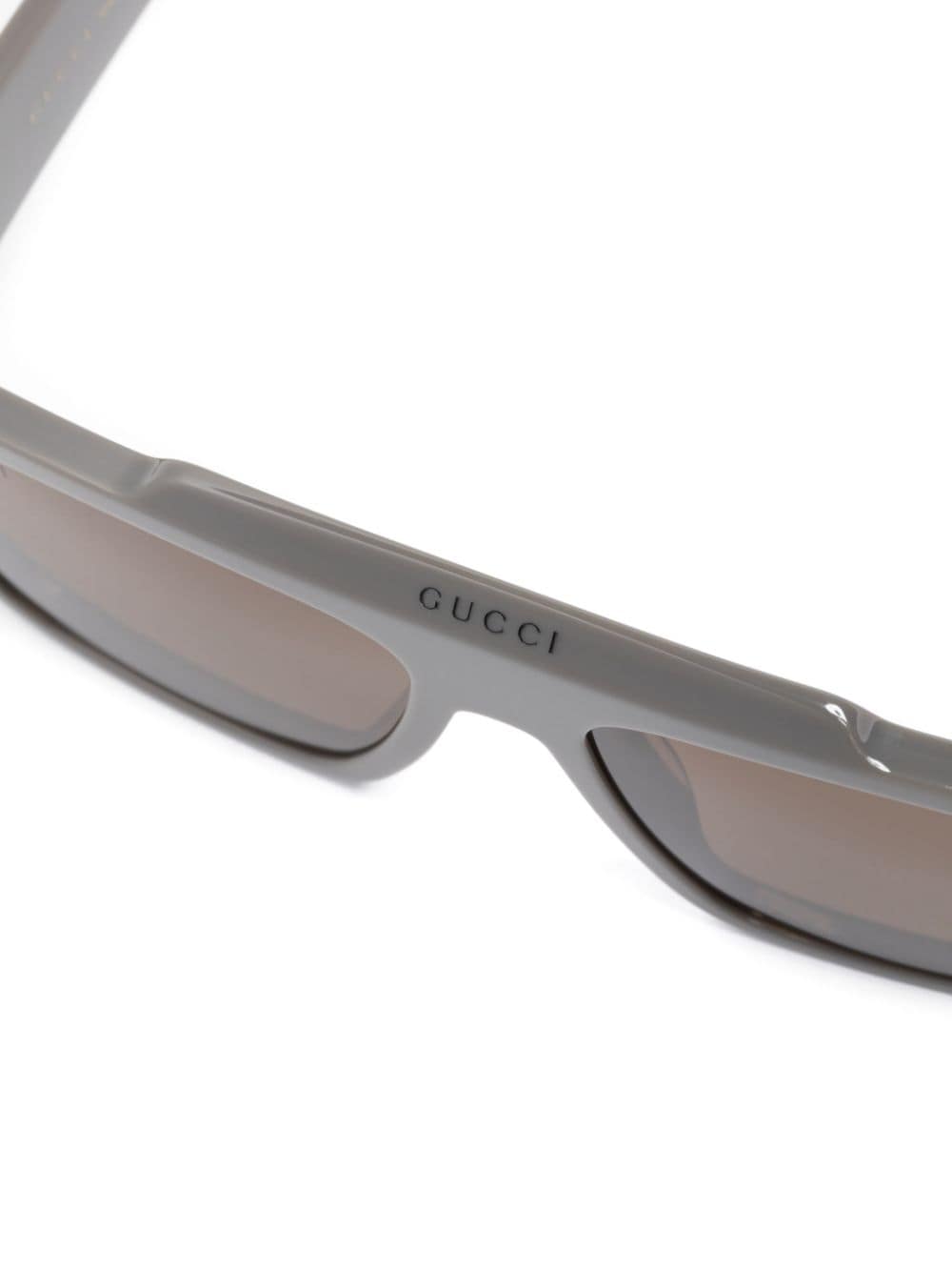 Shop Gucci Square-frame Sunglasses In Grey
