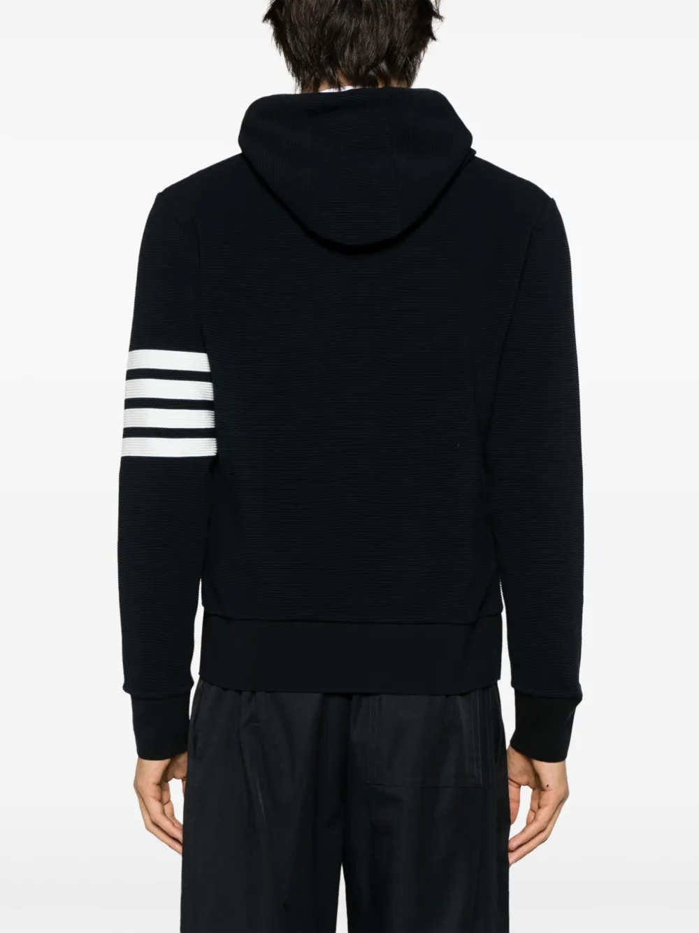 Thom Browne Hoodie met logopatch Blauw