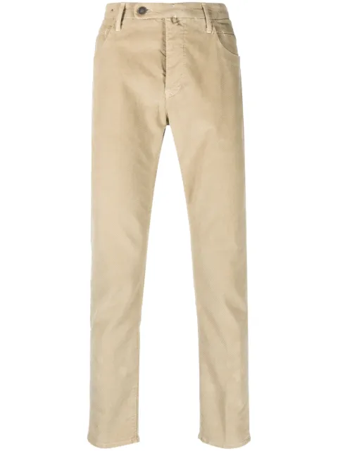 Incotex slim-cut cotton trousers