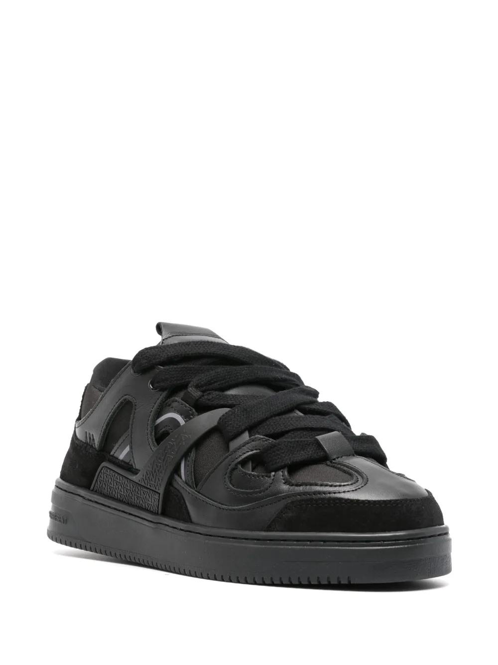 Represent Bully leather sneakers - Zwart