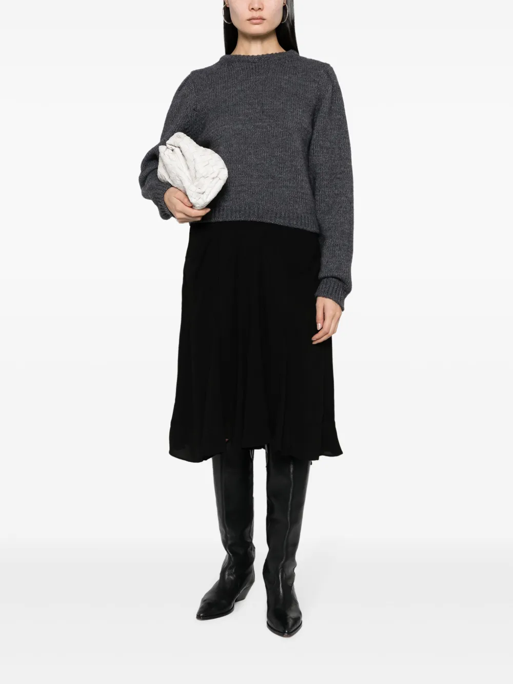ISABEL MARANT Urianie high-waisted skirt - Zwart