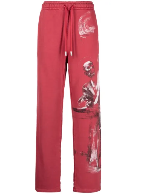 Off-White pantalones de chándal con estampado gráfico