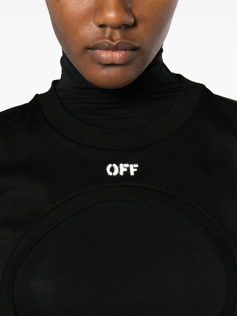 Off-White Gelaagd T-shirt Zwart