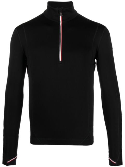 Moncler Grenoble stripe-trim half-zip sweatshirt