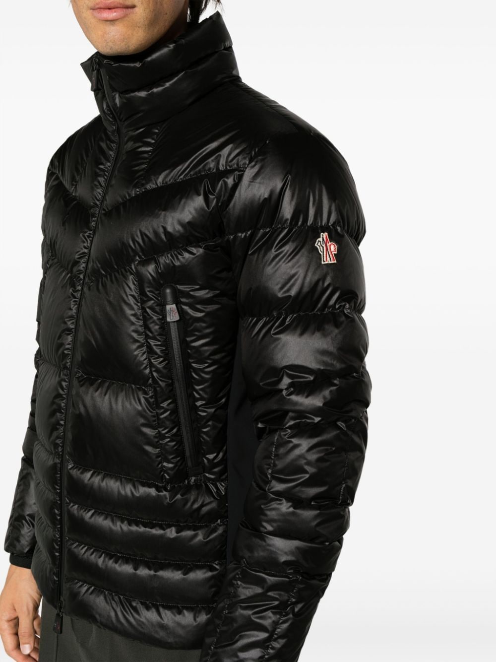 Shop Moncler Canmore Puffer Jacket In Black