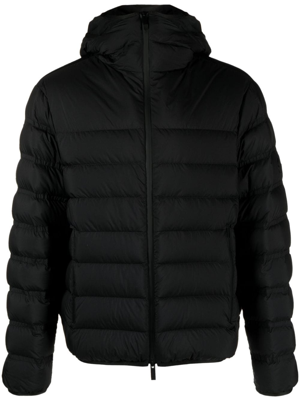 Moncler Arroux Quilted Hooded Jacket In Black