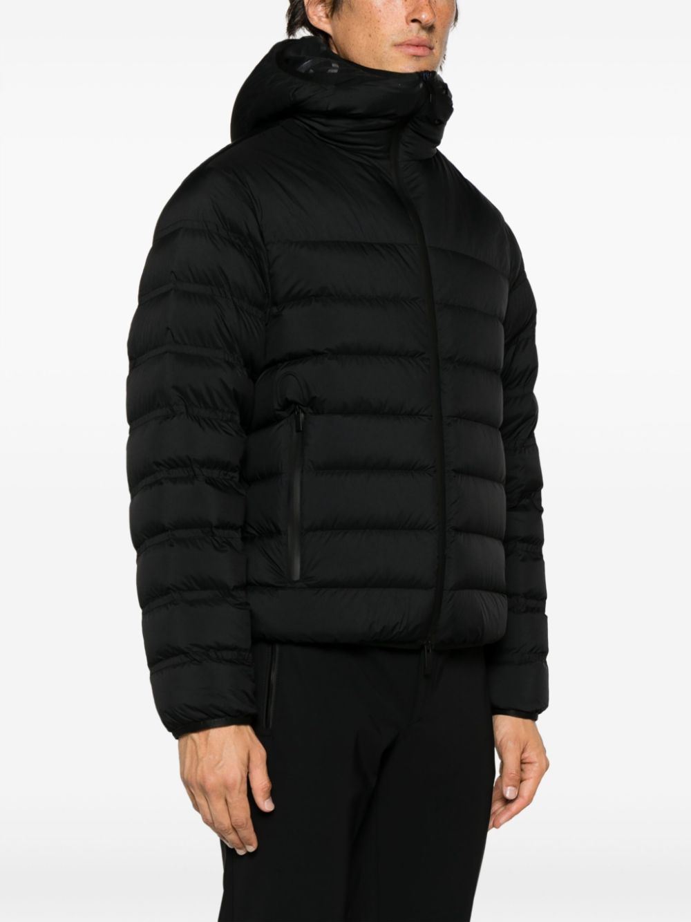 Moncler Arroux jack met capuchon Zwart