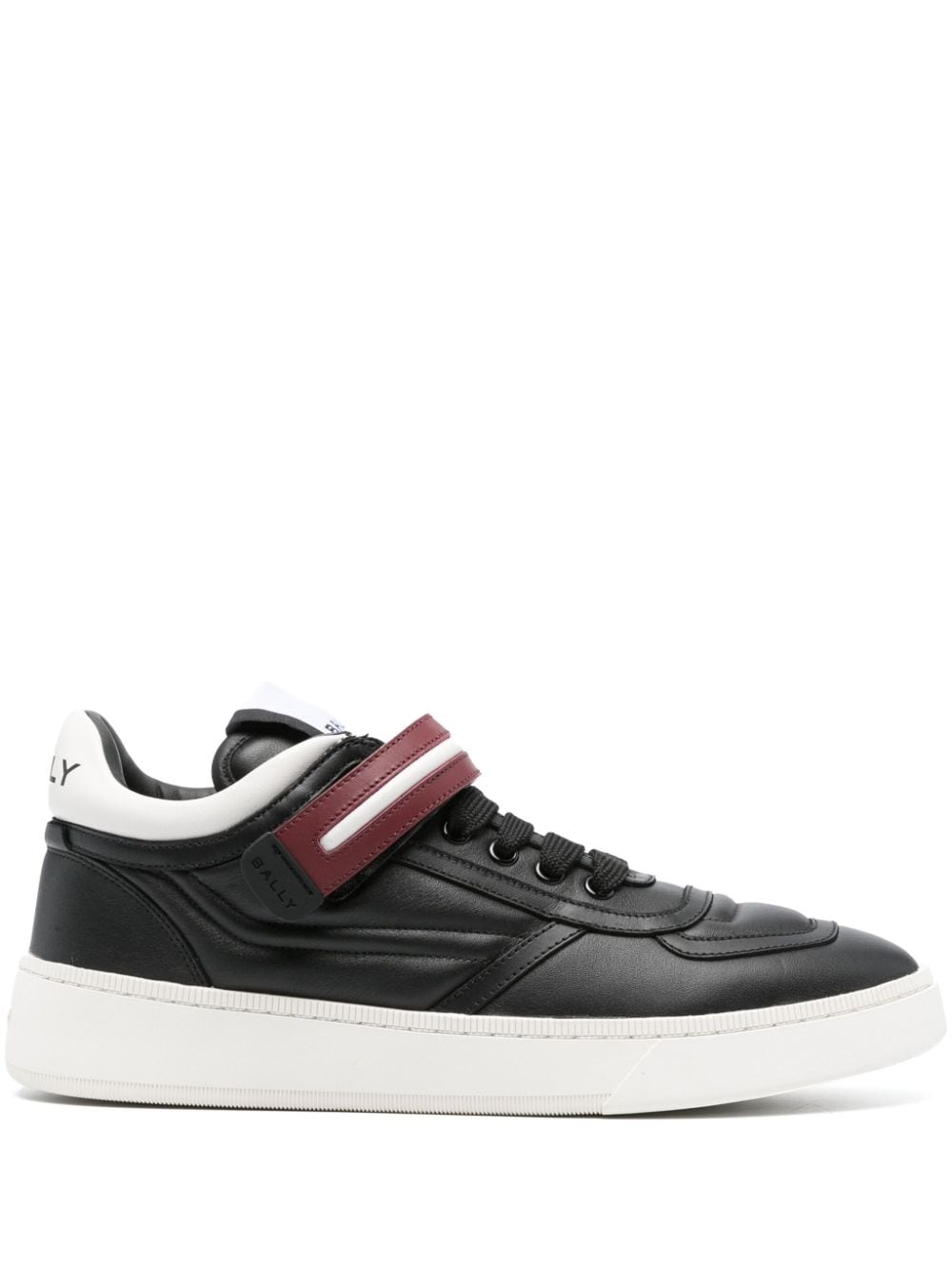 Bally leather touch-strap sneakers – Black