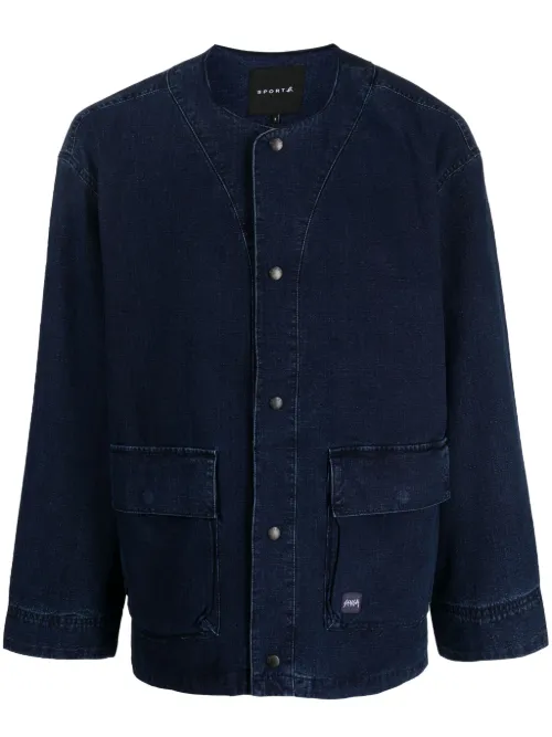 Veste boutonnée à design sans col - SPORT b. by agnès b. - Modalova