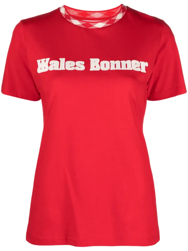 Wales Bonner X Sorbonne Organic Cotton T-shirt in Red