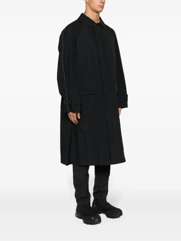 And Wander クラシックカラー ロングコート | ブラック