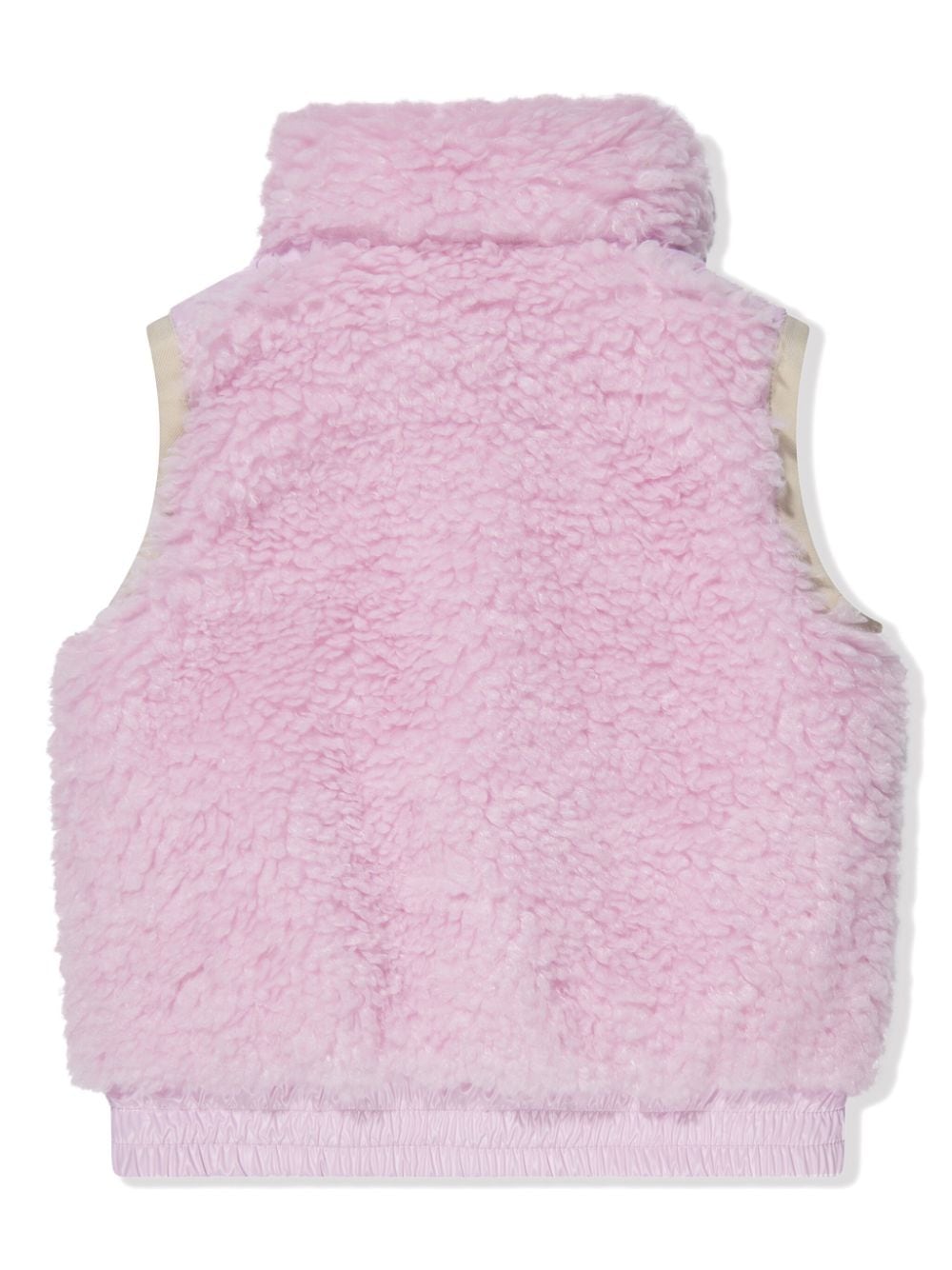 Moncler Enfant fleece padded gilet - Roze