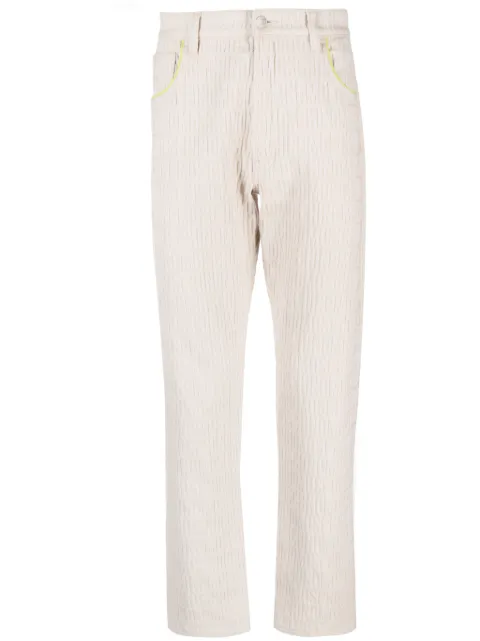 Moschino slim-cut logo-embossed jeans