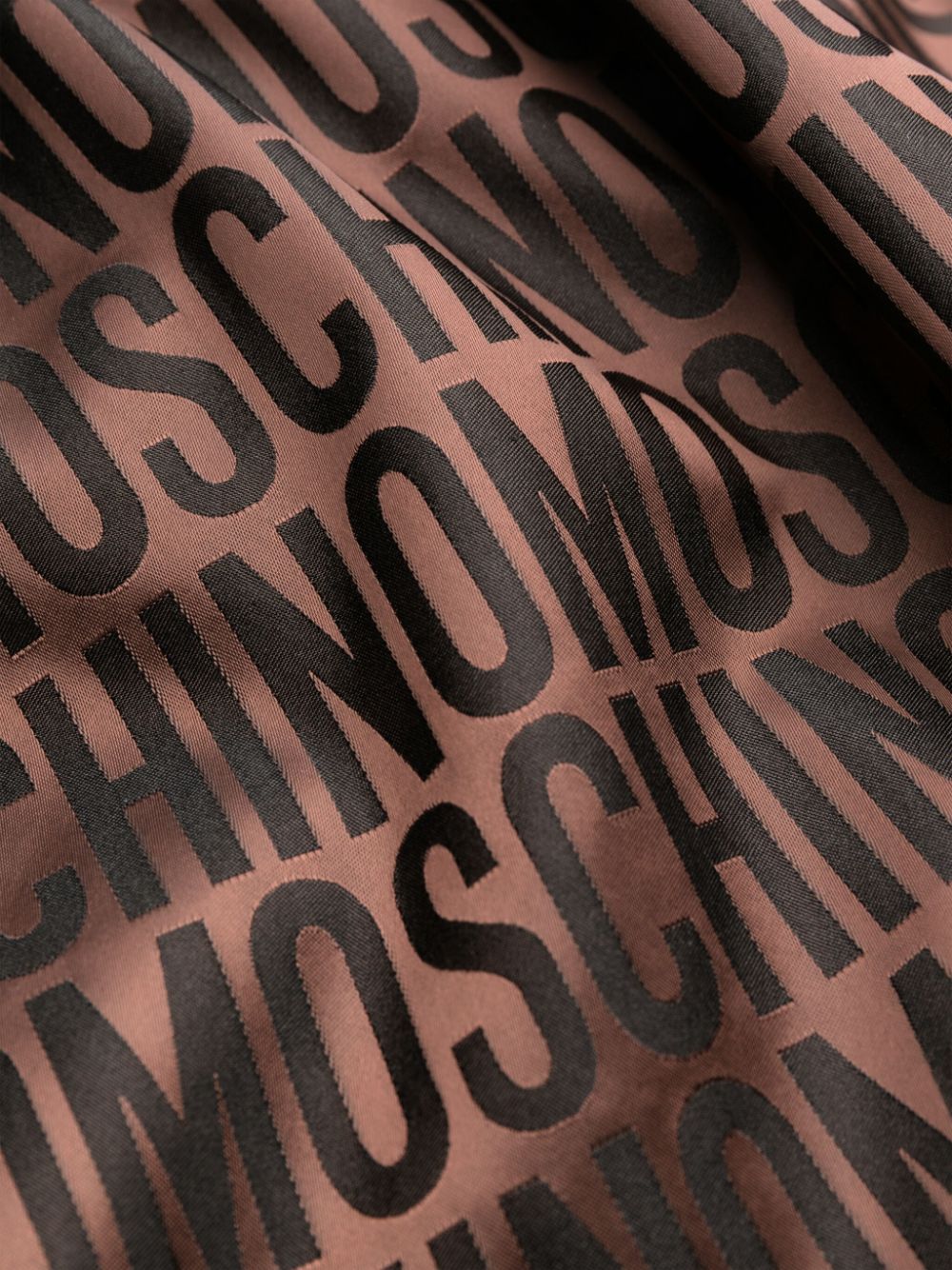 Shop Moschino Logo-print Swim Shorts In Brown