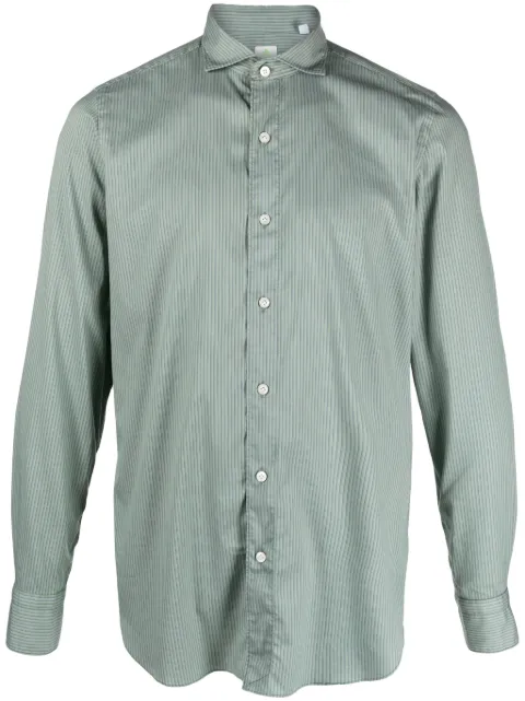 Finamore 1925 Napoli striped cotton blend shirt