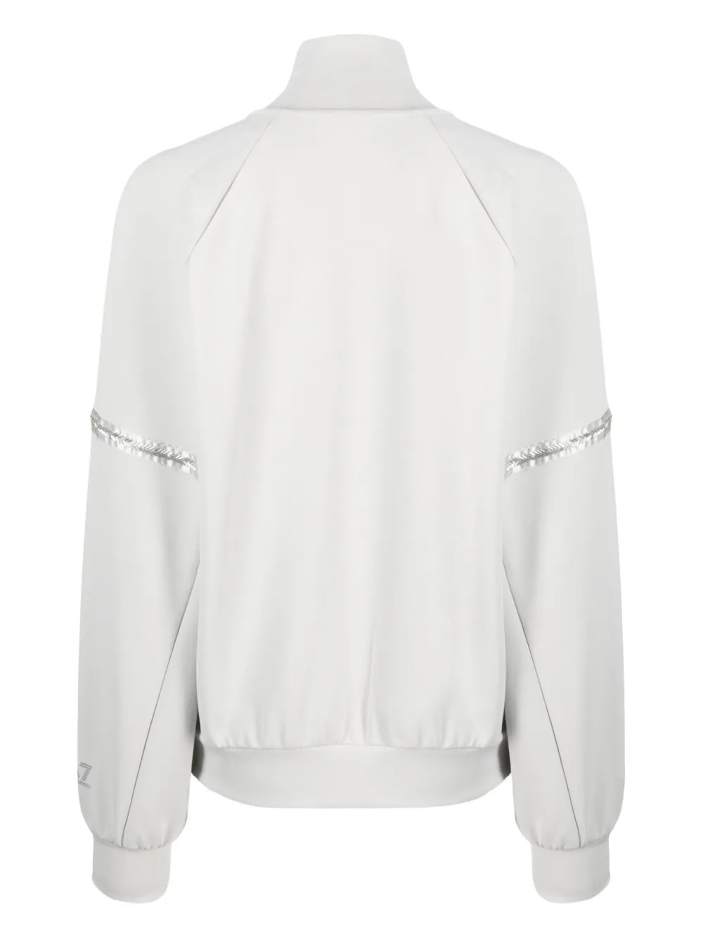 Ea7 Emporio Armani logo-print stripe-detail jacket - Grijs