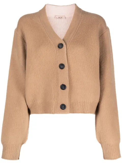 Nº21 V-neck virgin wool-blend cardigan 