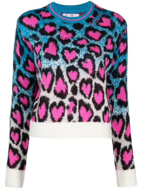 MC2 Saint Barth patterned intarsia-knit crew-neck jumper Women