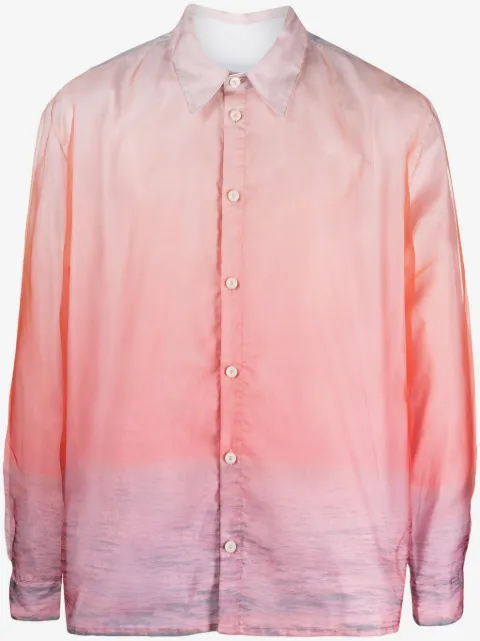 Bonsai gradient-effect cotton shirt 