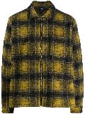 Stüssy plaid-print wool shirt jacket - Yellow