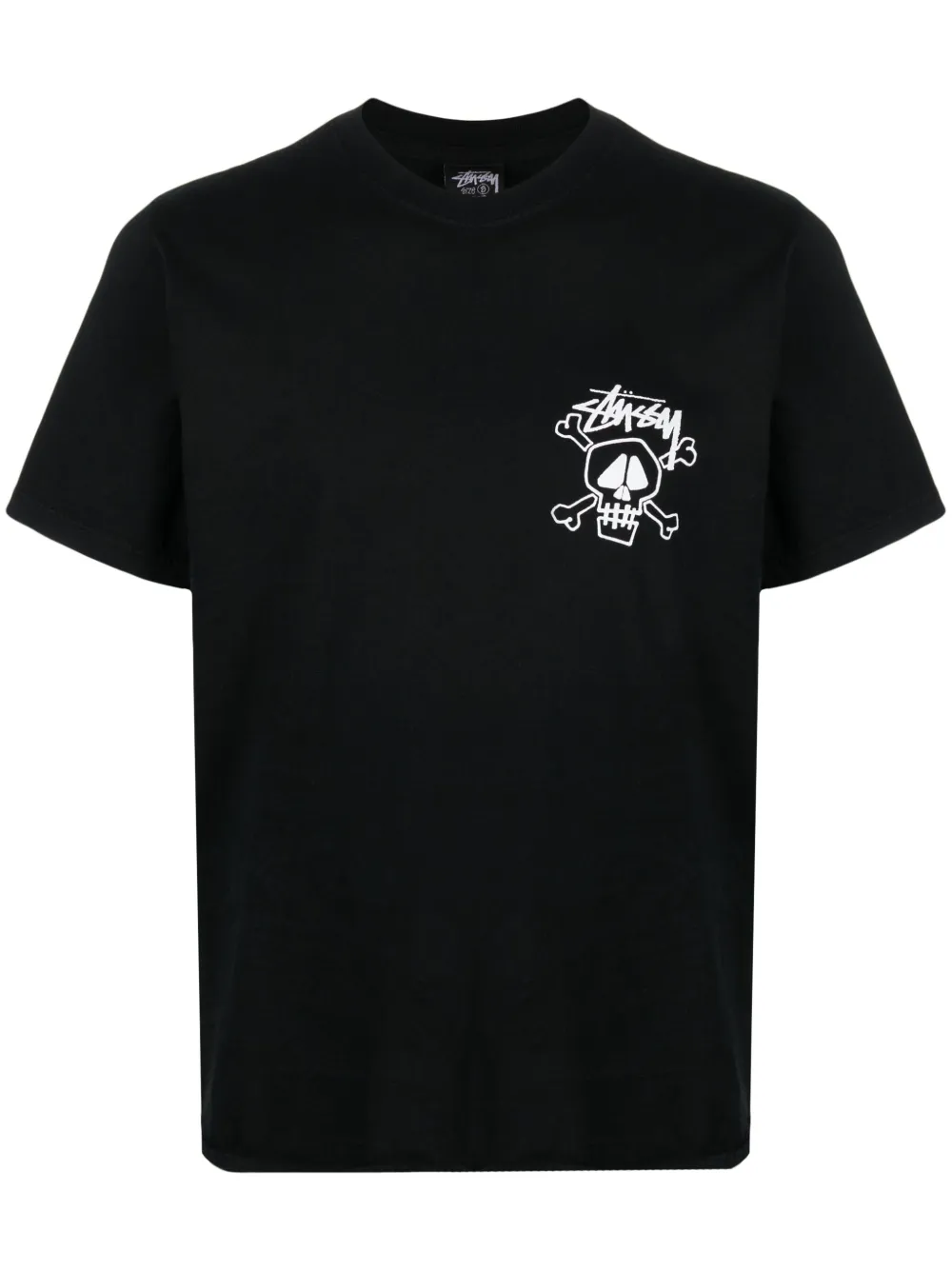 STUSSY SKULL & BONES COTTON T-SHIRT