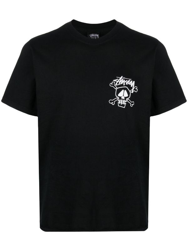 Stüssy Skull & Bones Cotton T-shirt - Farfetch