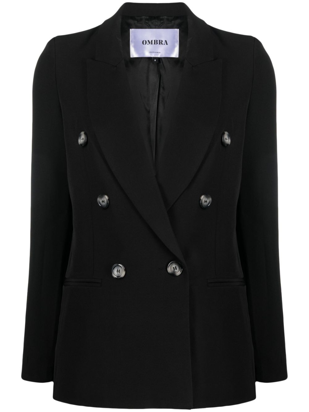 double-breasted notched-lapels blazer