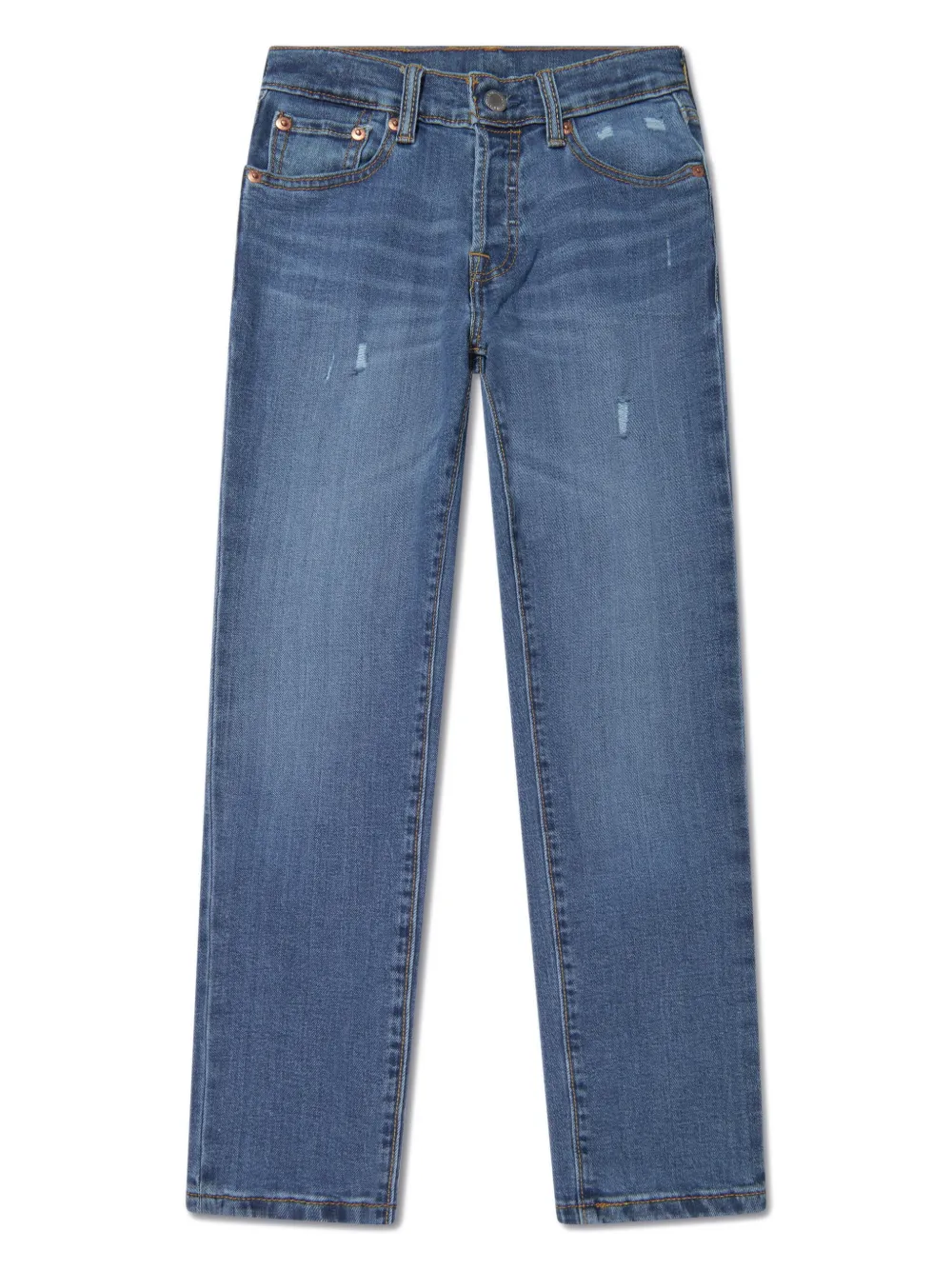 Levi's Kids' Logo-patch Straight-leg Jeans In Blue