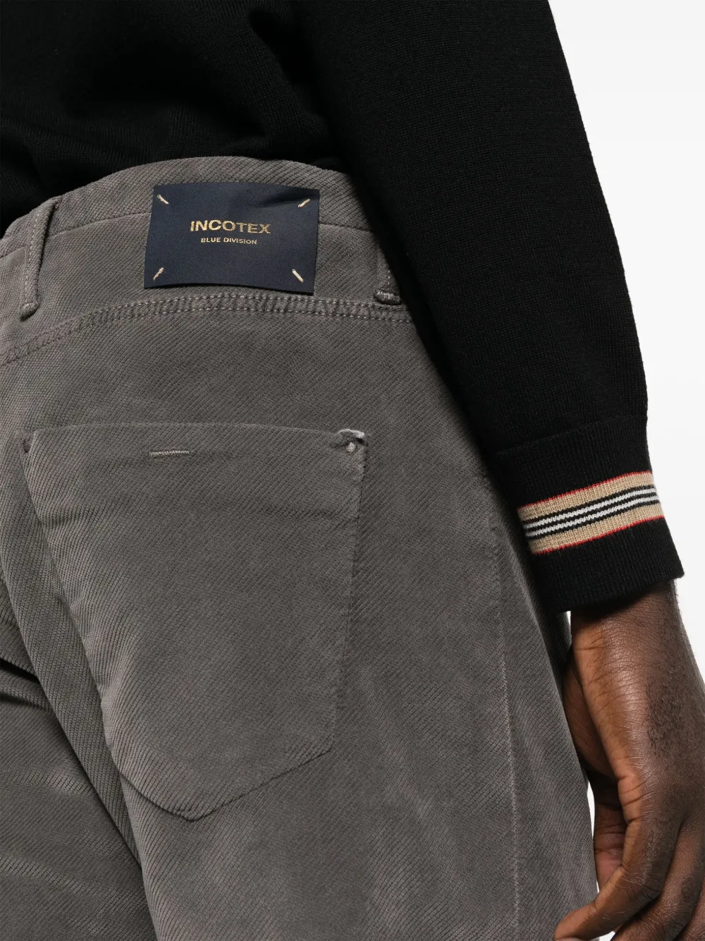 Incotex Wool Trousers In Grey