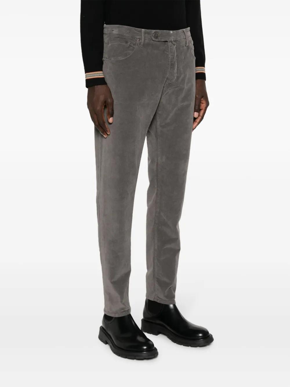 Incotex Wool Trousers In Grey