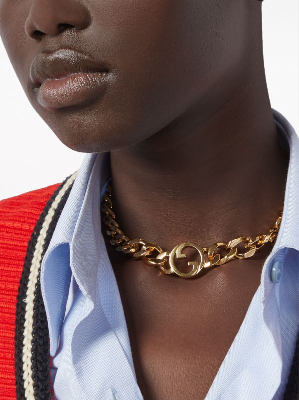 Gucci Interlocking G Chain Necklace - Farfetch