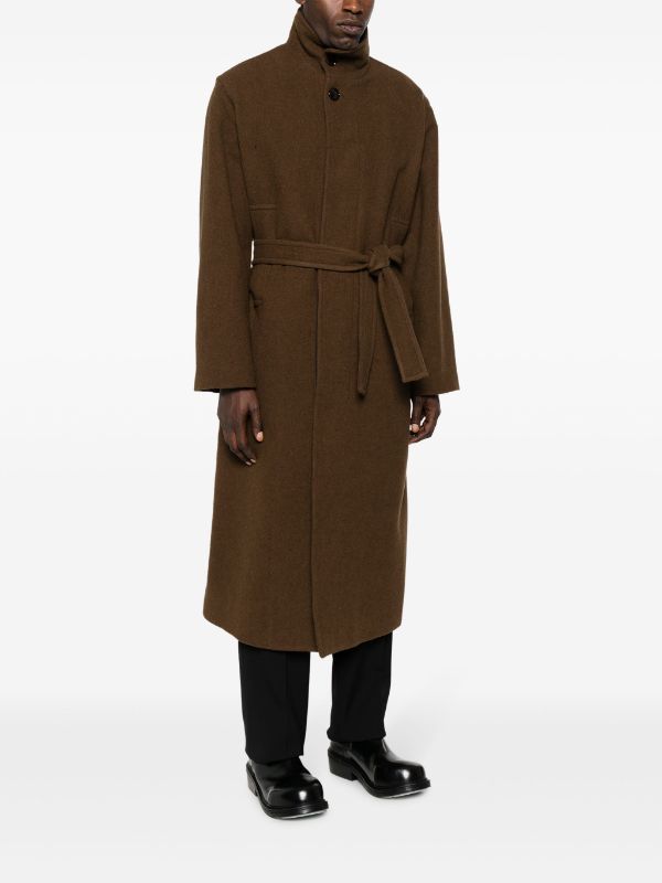 LEMAIRE Belted wool-blend Coat - Farfetch