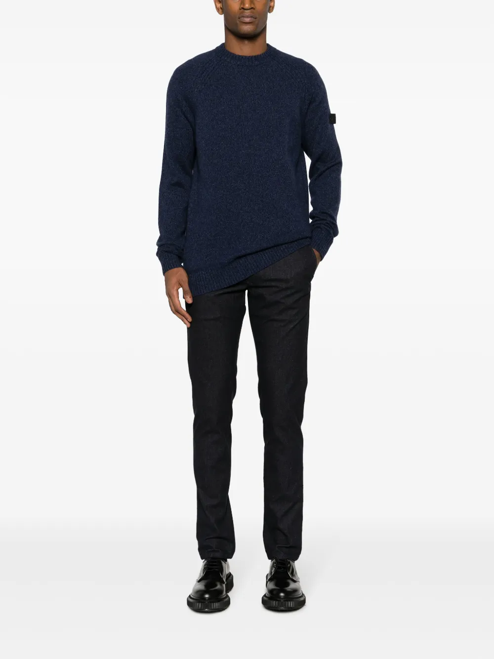 Incotex skinny-cut cotton trousers - Blauw