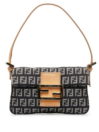 Fendi Pre-Owned Zucchino Mamma Baguette Bag - Farfetch